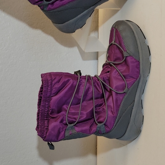LANDS END Fushia Winter Bungie Boots 9B - Picture 5 of 11